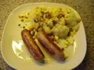 Blumenkohl mit Bratwurst auf "polnische Art" - Rezept
