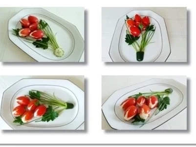 „Tulpen Strauß“  als kreative Vorspeise - Rezept - Bild Nr. 3