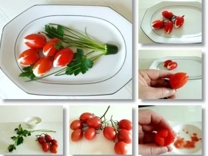 „Tulpen Strauß“  als kreative Vorspeise - Rezept - Bild Nr. 12