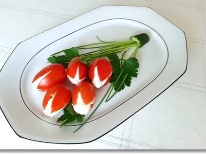 „Tulpen Strauß“  als kreative Vorspeise - Rezept - Bild Nr. 13