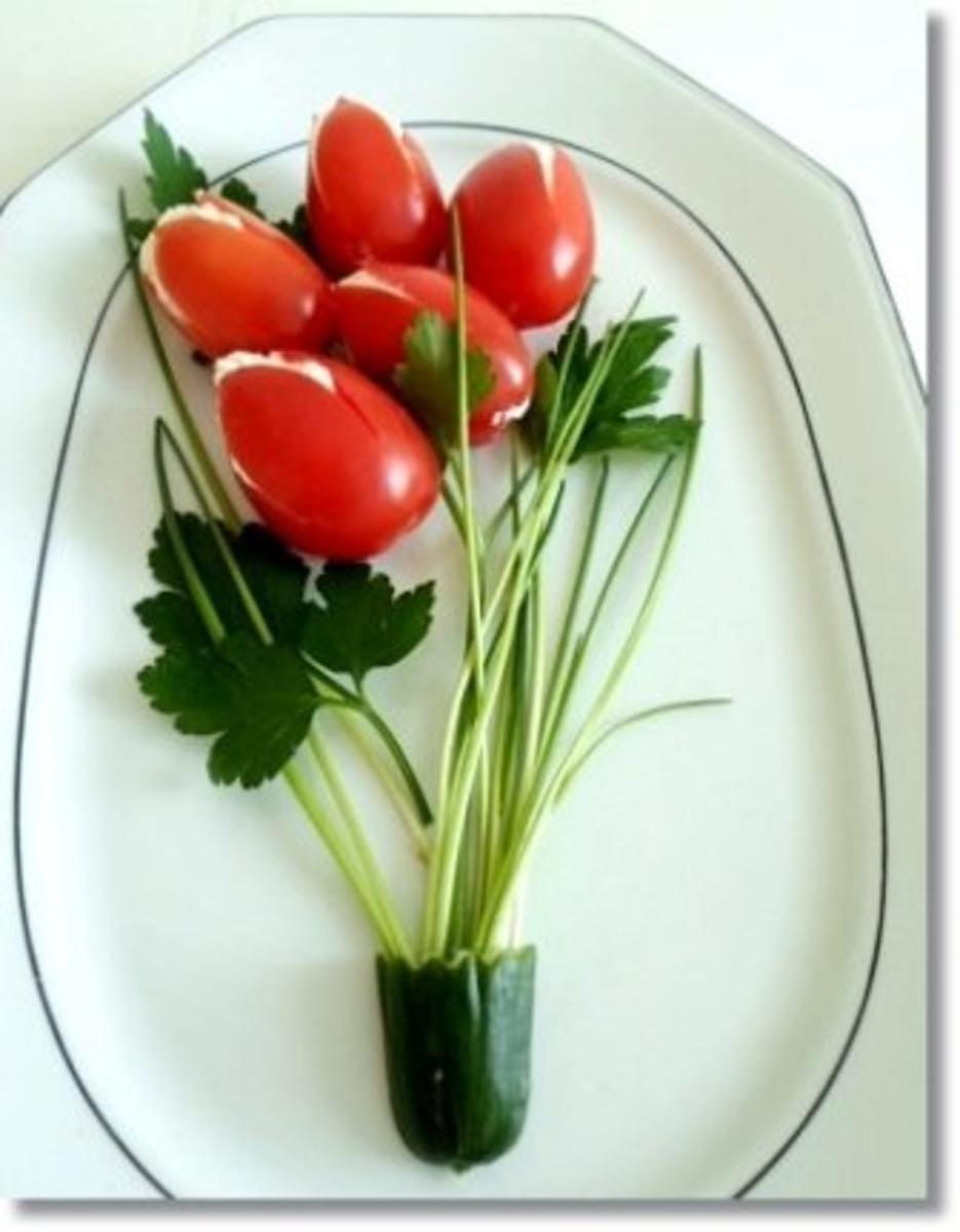 „Tulpen Strauß“  als kreative Vorspeise - Rezept - Bild Nr. 14