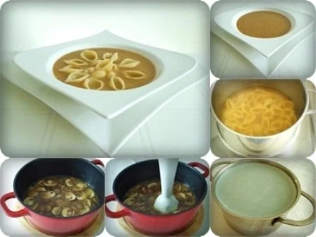 Rezept: Cremige Champignonsuppe mit Conchiglie Bild Nr. 14 Cremige Champignonsuppe mit Conchiglie - Rezept - Bild Nr. 14