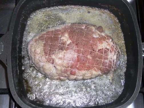 Putenrollbraten in Sahnesauce à la "Oòrndrasch"...( Rzpt. um 1990) - Rezept - Bild Nr. 5