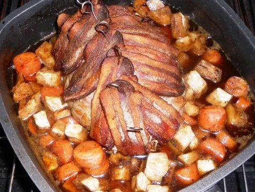 Putenrollbraten in Sahnesauce à la "Oòrndrasch"...( Rzpt. um 1990) - Rezept - Bild Nr. 10