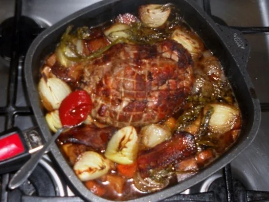 Putenrollbraten in Sahnesauce à la "Oòrndrasch"...( Rzpt. um 1990) - Rezept - Bild Nr. 13