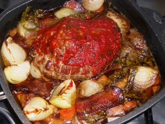 Putenrollbraten in Sahnesauce à la "Oòrndrasch"...( Rzpt. um 1990) - Rezept - Bild Nr. 14