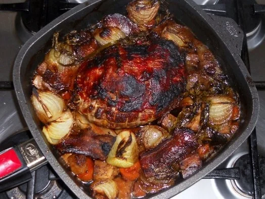 Putenrollbraten in Sahnesauce à la "Oòrndrasch"...( Rzpt. um 1990) - Rezept - Bild Nr. 15