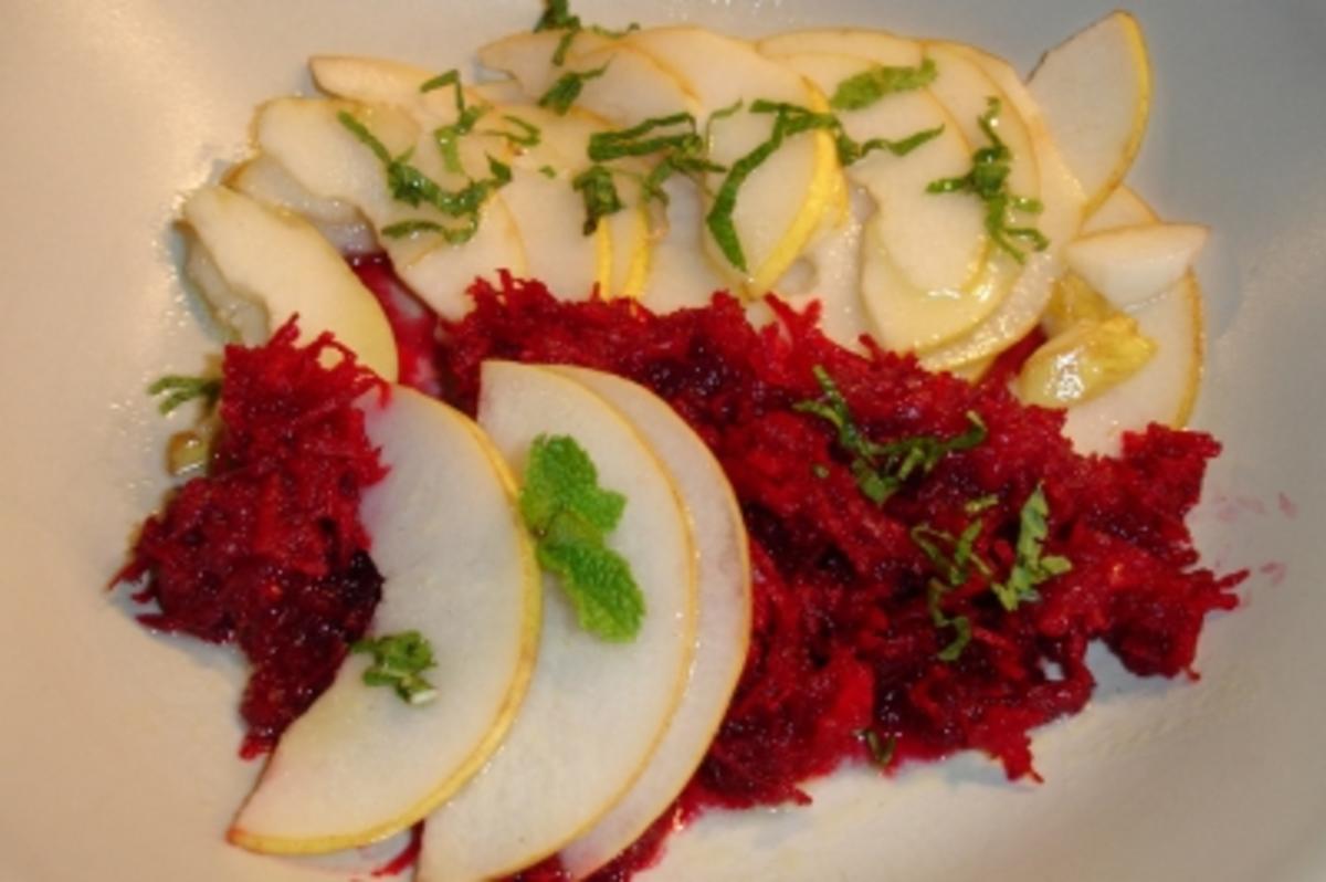 Rote Bete - Birnen - Salat - Rezept - Bild Nr. 3