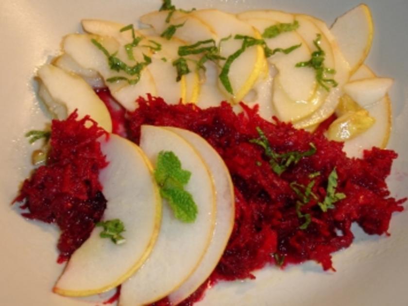 Rote Bete - Birnen - Salat - Rezept mit Bild - kochbar.de
