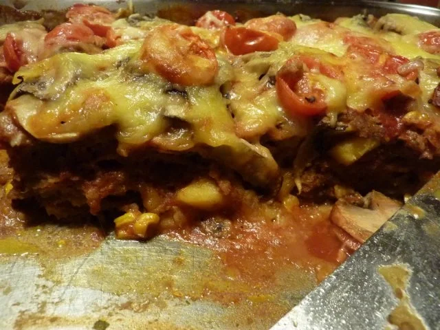 Rezept: FL:Rind/Schwein: Hackkuchen überbacken Bild Nr. 13 FL:Rind/Schwein: Hackkuchen überbacken - Rezept - Bild Nr. 13