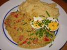 Eier in Zucchini-Senf-Soße - Rezept