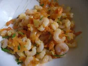 Garnelen mit Ingwer und Möhre - Rezept