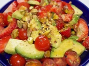 Salat Erdbeer Acocado Tomate  = SEAT - Rezept