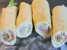 Wraps mit Lachs und Käse/Schinken - Rezept