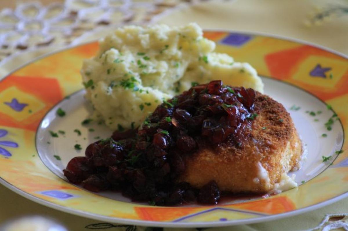 Back-Camembert mit Cranberrie-Chutney - Rezept von Erdbeere76