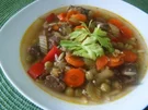 Erbsen- Nudelsuppe - Rezept