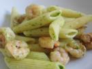 Penne mit Bärlauchpesto und Garnelen - Rezept