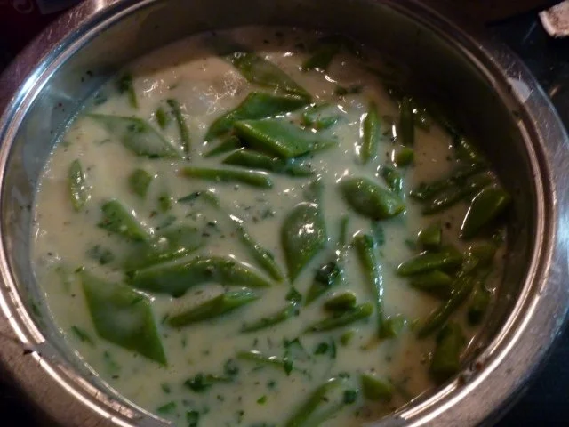 Beilage: Stangenbohnen in Bärlauchbéchamel - Rezept - Bild Nr. 9