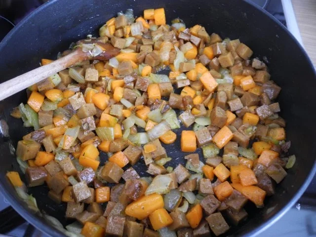 Vegan : Seitan - Gemüse - Frikassee - Rezept - Bild Nr. 6