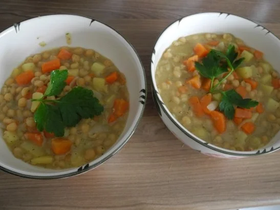 Vegan : Schnelle Erbsensuppe - Rezept - Bild Nr. 2