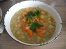 Vegan : Schnelle Erbsensuppe - Rezept