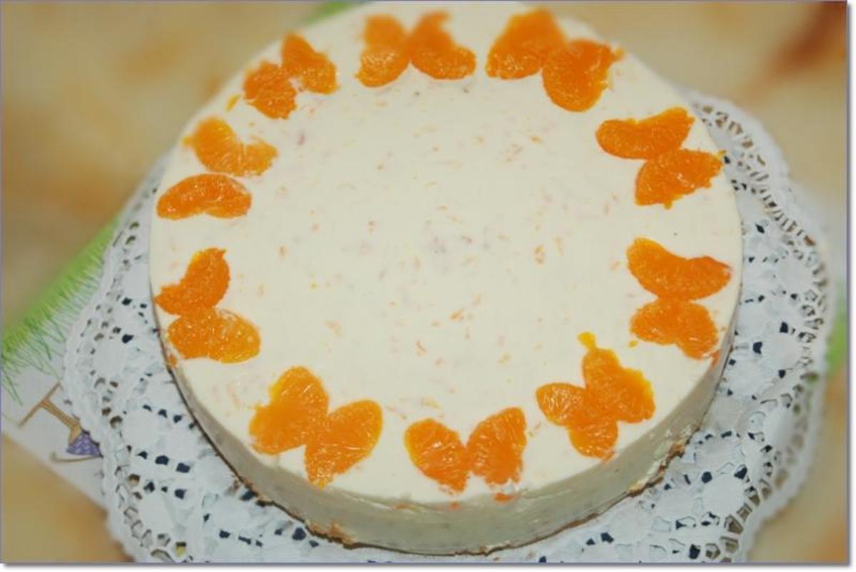 Bilder für Käse - Sahne - Torte mit Mandarinen - Rezept