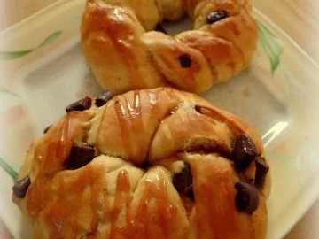 Hefe-Schoko-Orangen-Kränzchen - Rezept