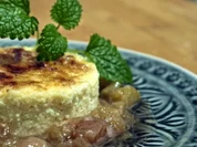 Gebrannter Grieß mit Rhabarber - Rezept