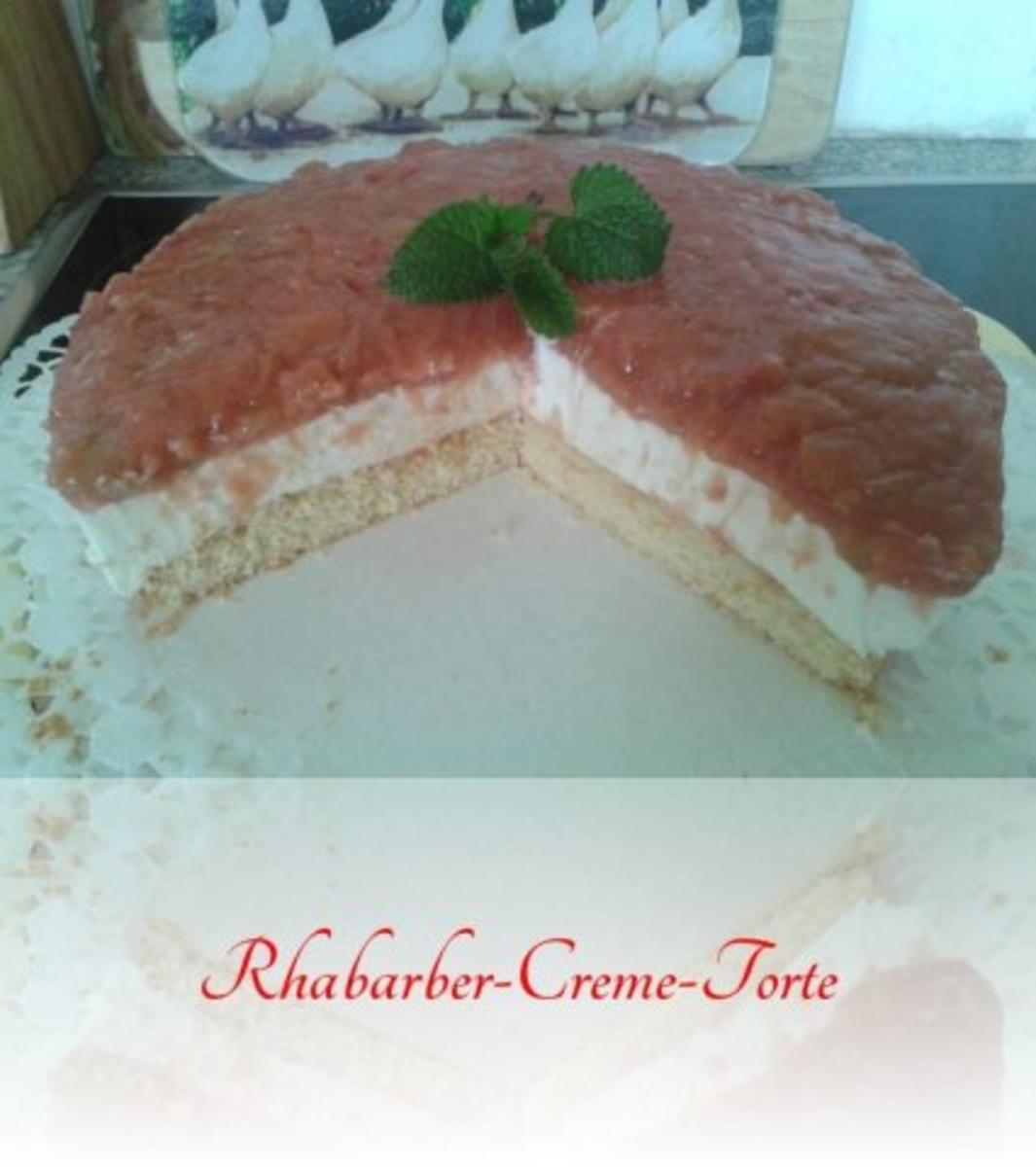 Bilder für Rhabarber-Creme-Torte - Rezept