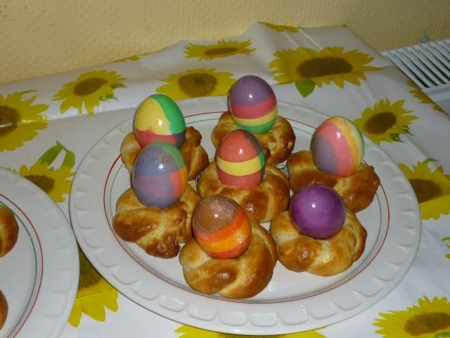 Osternester aus einem Quark-Ölteig - Rezept - Bild Nr. 2