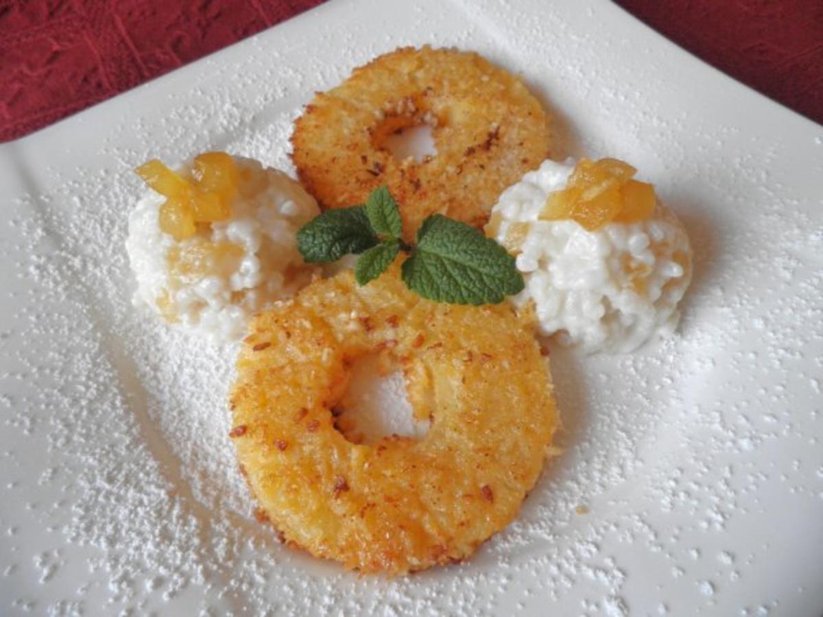 Kokos - Milchreis mit karamelisierter Ananas ... - Rezept - kochbar.de