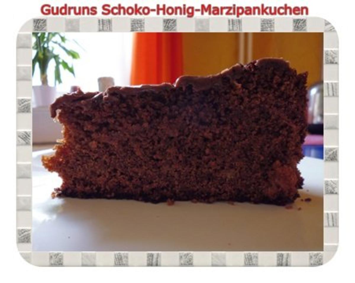 Kuchen: Schoko-Honig-Marzipankuchen - Rezept