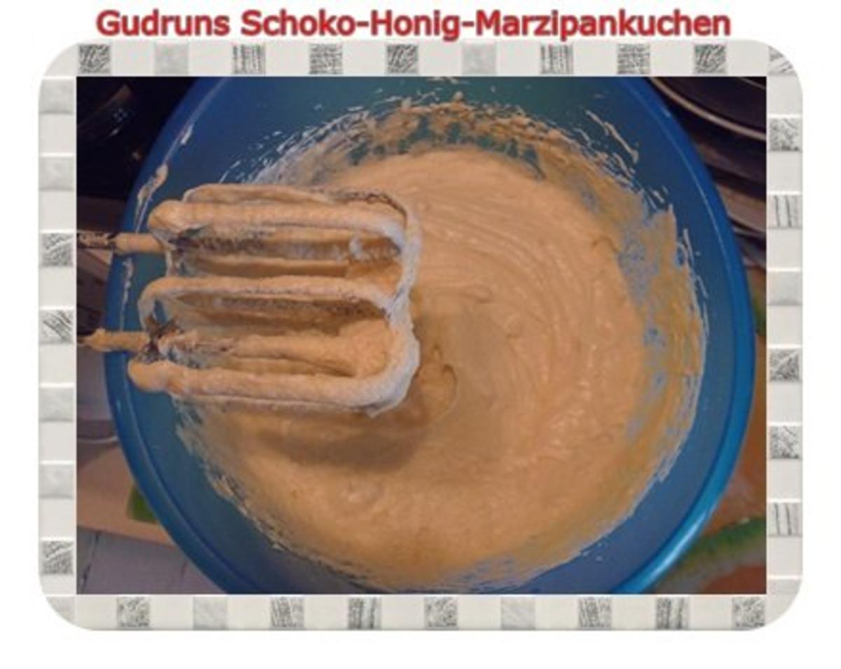 Kuchen: Schoko-Honig-Marzipankuchen - Rezept - Bild Nr. 5
