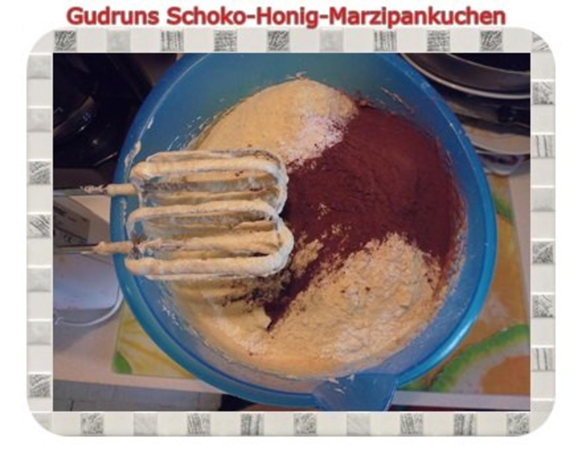 Kuchen: Schoko-Honig-Marzipankuchen - Rezept - Bild Nr. 9
