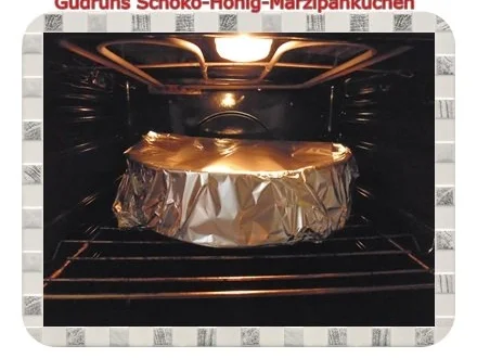 Kuchen: Schoko-Honig-Marzipankuchen - Rezept - Bild Nr. 10