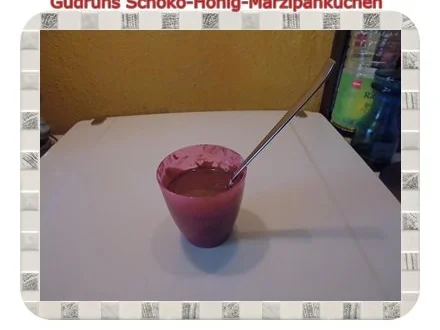 Kuchen: Schoko-Honig-Marzipankuchen - Rezept - Bild Nr. 13