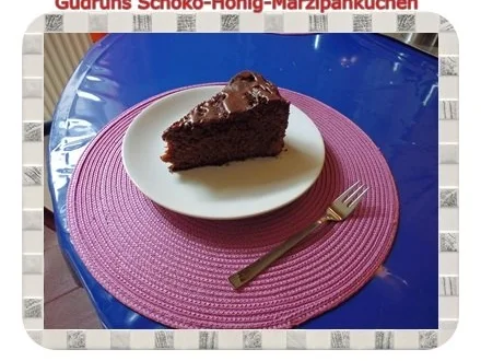 Kuchen: Schoko-Honig-Marzipankuchen - Rezept - Bild Nr. 16