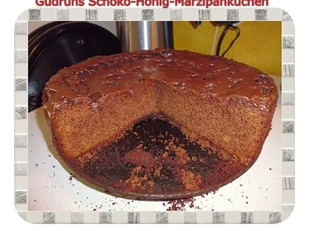 Kuchen: Schoko-Honig-Marzipankuchen - Rezept - Bild Nr. 19