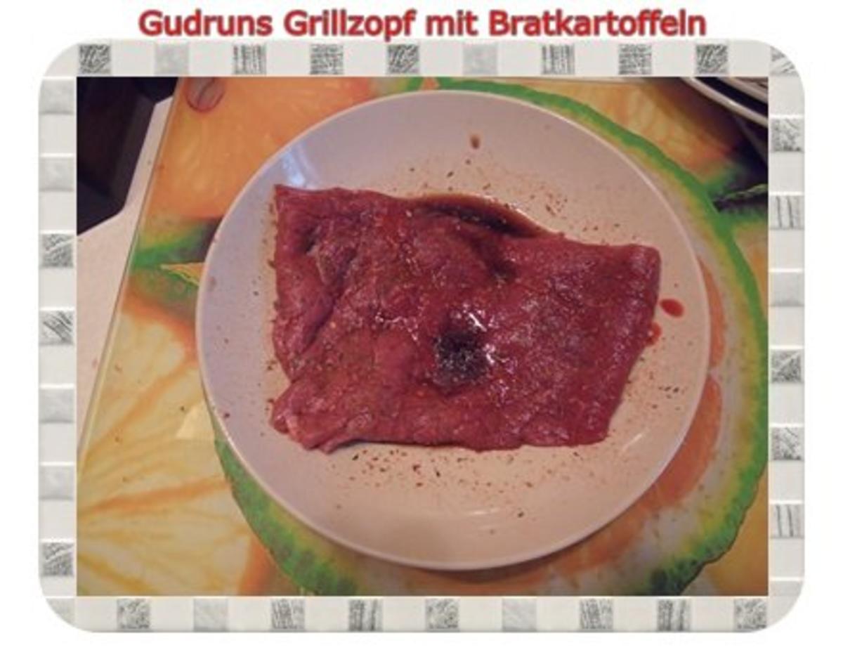 Fleisch: Grillzopf mit Bratkartoffeln - Rezept - Bild Nr. 3