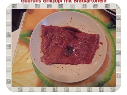 Rezept: Fleisch: Grillzopf mit Bratkartoffeln Bild Nr. 3 Fleisch: Grillzopf mit Bratkartoffeln - Rezept - Bild Nr. 3
