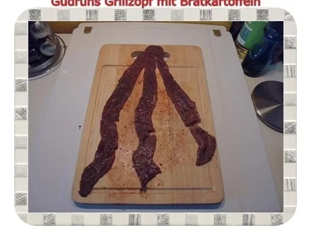 Rezept: Fleisch: Grillzopf mit Bratkartoffeln Bild Nr. 5 Fleisch: Grillzopf mit Bratkartoffeln - Rezept - Bild Nr. 5