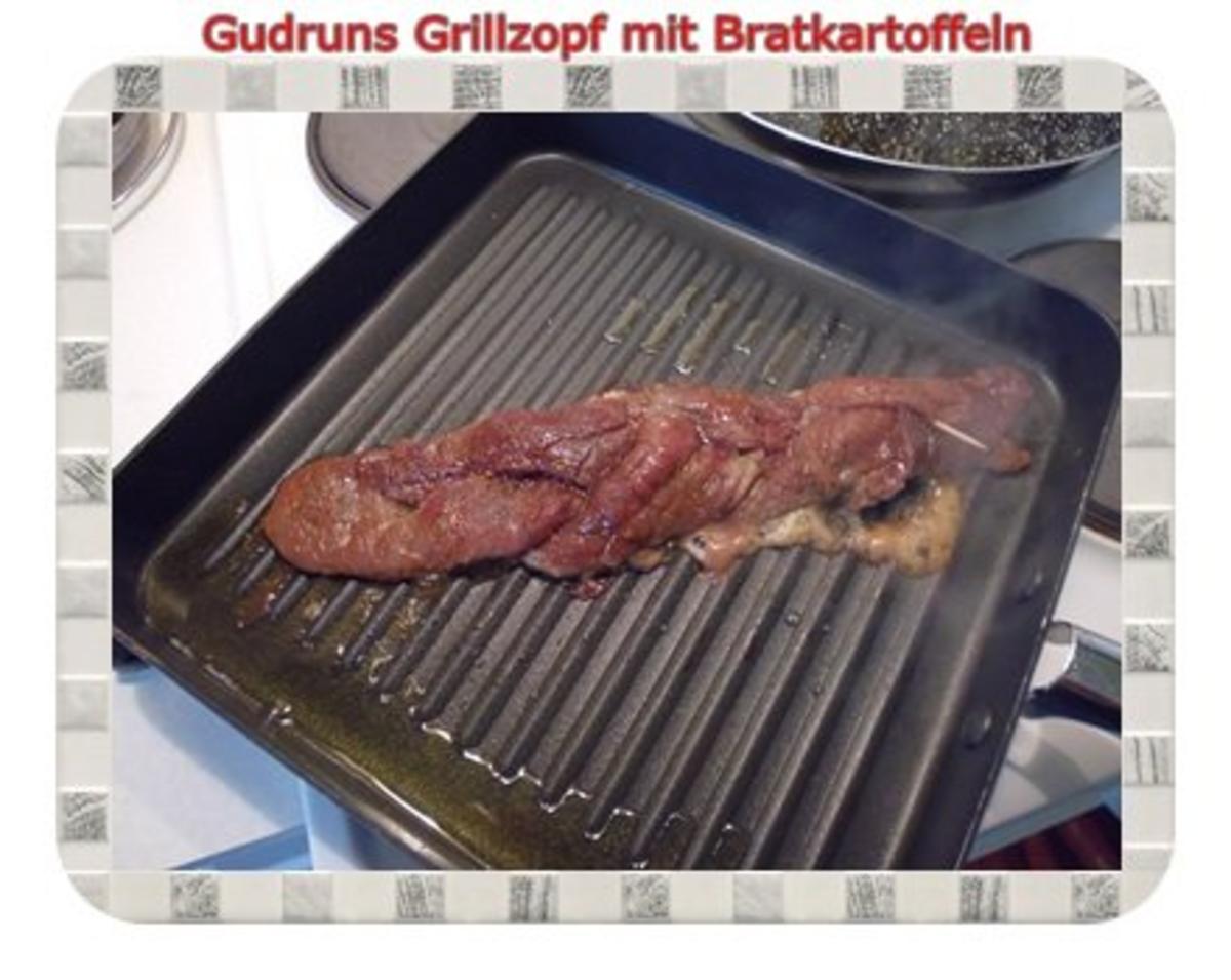 Fleisch: Grillzopf mit Bratkartoffeln - Rezept - Bild Nr. 9