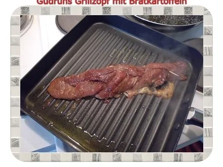 Rezept: Fleisch: Grillzopf mit Bratkartoffeln Bild Nr. 9 Fleisch: Grillzopf mit Bratkartoffeln - Rezept - Bild Nr. 9