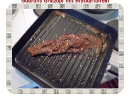 Rezept: Fleisch: Grillzopf mit Bratkartoffeln Bild Nr. 10 Fleisch: Grillzopf mit Bratkartoffeln - Rezept - Bild Nr. 10