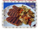 Vegetarisch: Tempeh Medaillons mit Ofengemüse - Rezept
