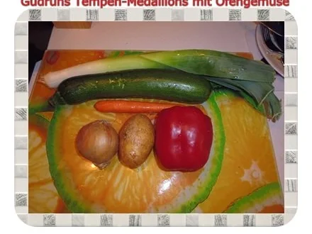 Vegetarisch: Tempeh Medaillons mit Ofengemüse - Rezept - Bild Nr. 6