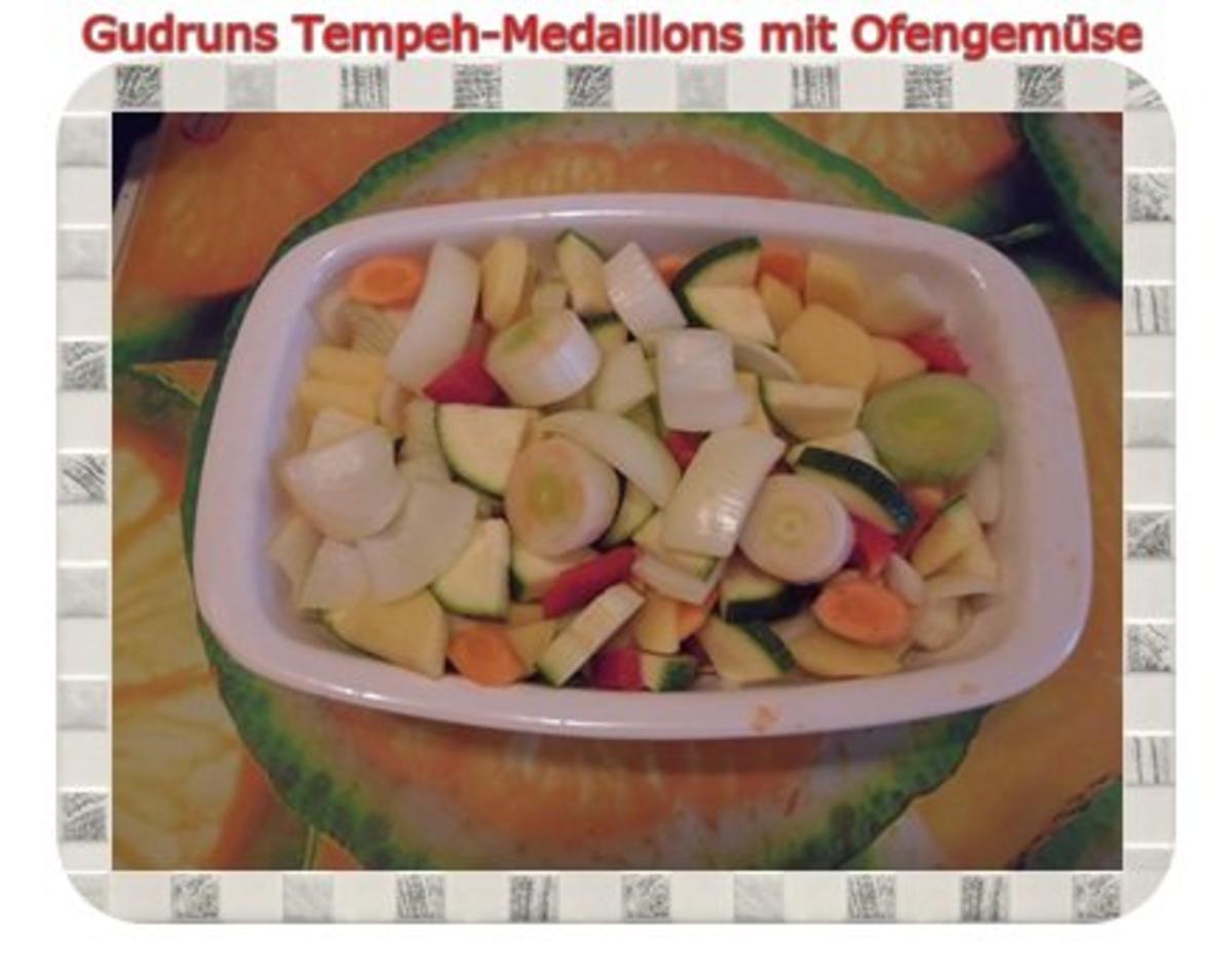 Vegetarisch: Tempeh Medaillons mit Ofengemüse - Rezept - Bild Nr. 8