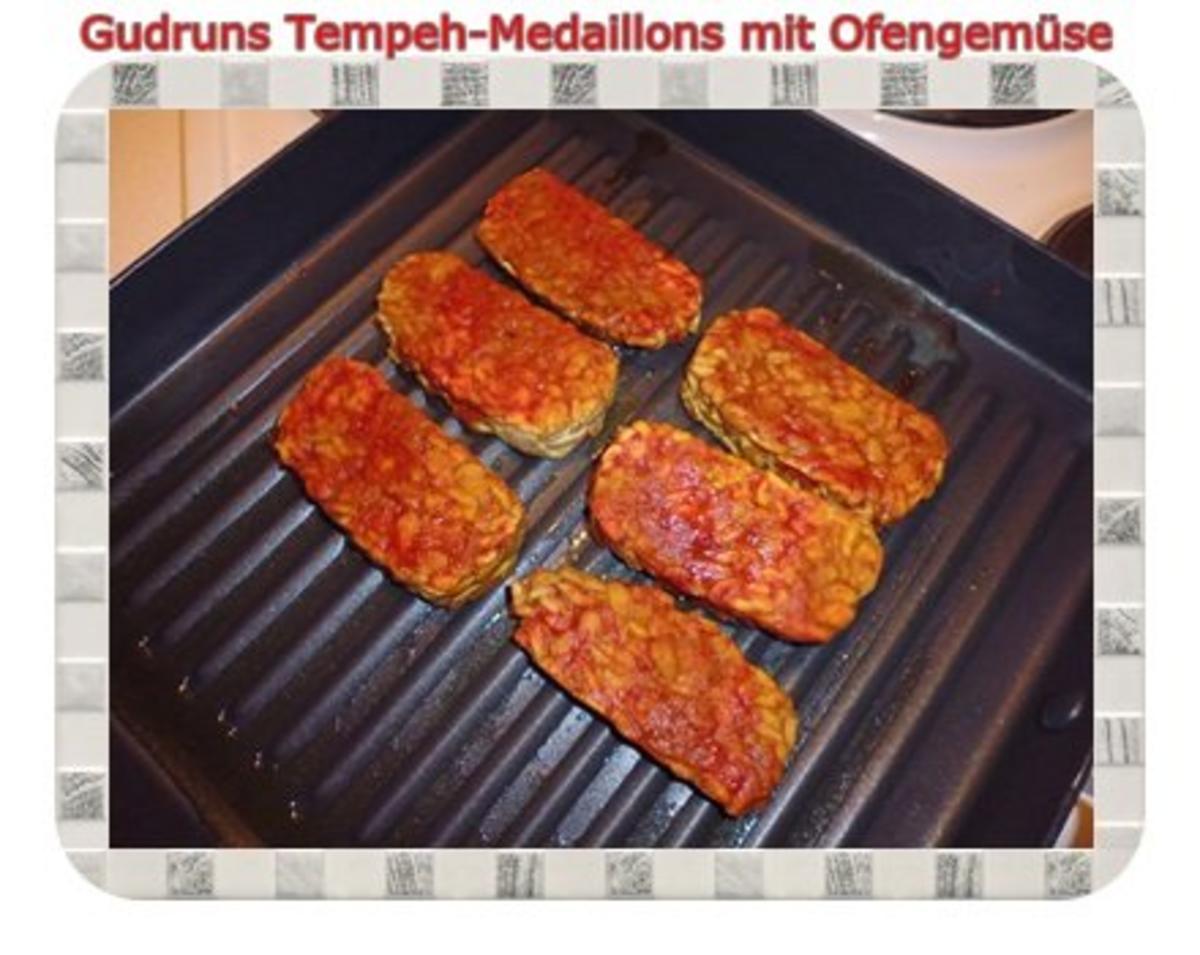Vegetarisch: Tempeh Medaillons mit Ofengemüse - Rezept - Bild Nr. 13