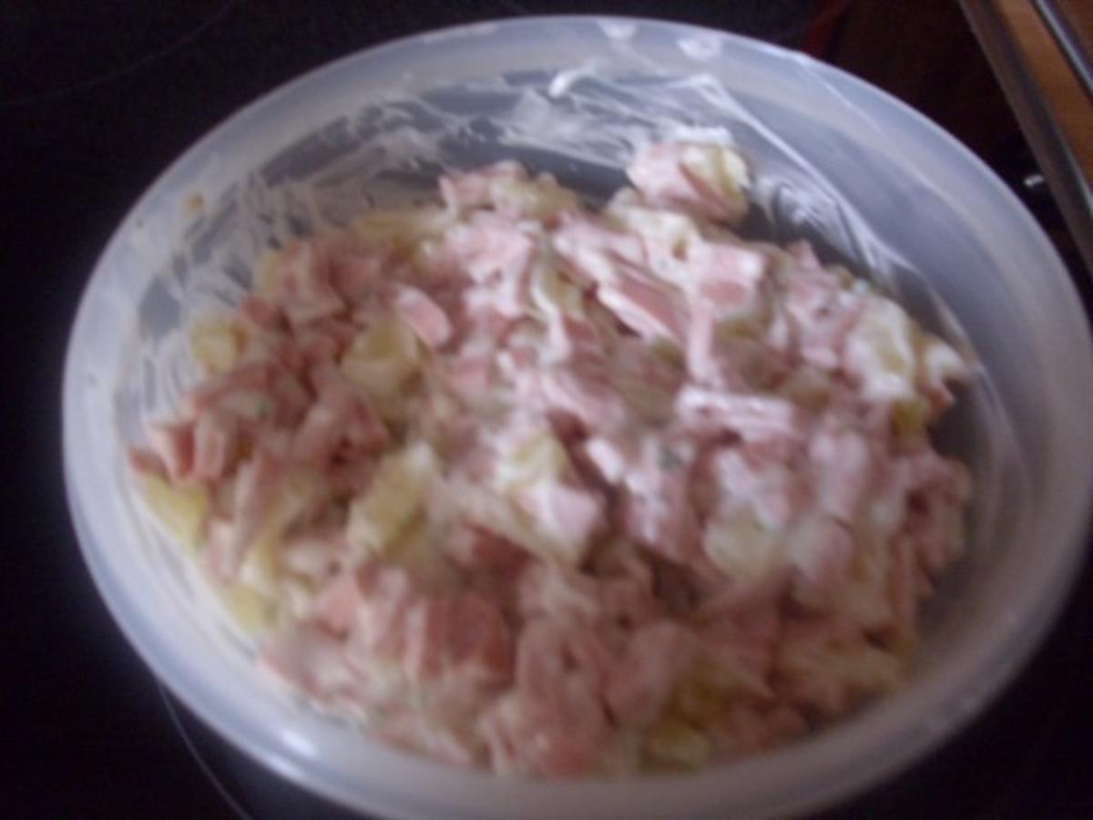 Geflügel-Fleischwurst Salat - Rezept - Bild Nr. 9