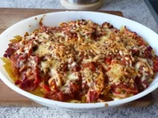 Nudelauflauf mit Resten - Rezept